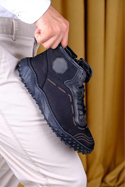 shot night Черевики з натуральної нубукової шкіри на шнурівці