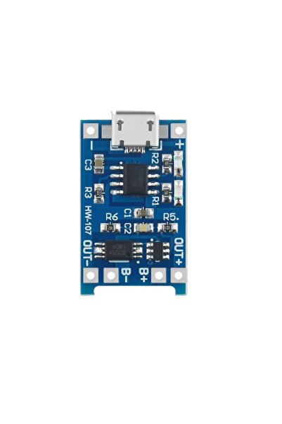 Genel Markalar 10 Adet Micro Usb Tp4056 Bms 5v 1a Korumalı Lityum Pil Şarj Devresi Powerbank