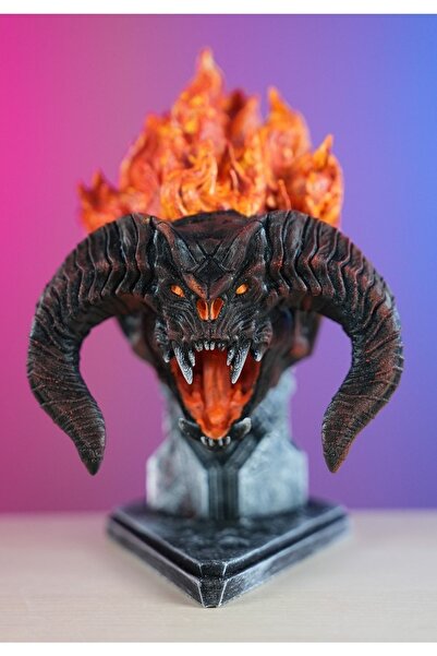 Genel Markalar Yüzüklerin Efendisi Balrog Boyalı Büst / Figür - Biblo Lotr 19...
