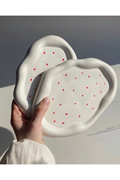 evdeki atölyem 2’li dalga model kalpli sunum tabağı