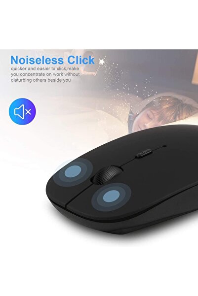 XMEYE Huawei Matepad Air 11.5" Tablet Uyumlu Bluetooth Şarjlı 2.4Ghz Kablosuz Mouse Sessiz Tıklama