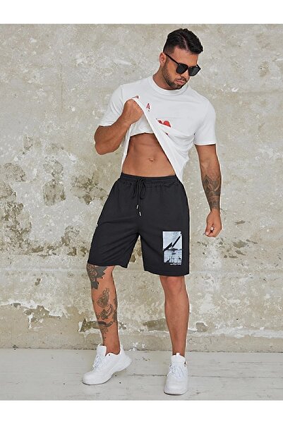 DAXİS Sportwear Company Baskılı Kısa Şort-