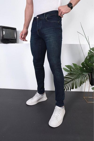 kadınmoda Ανδρικό Skinny Fit Lycra -Slim Fit Jeans