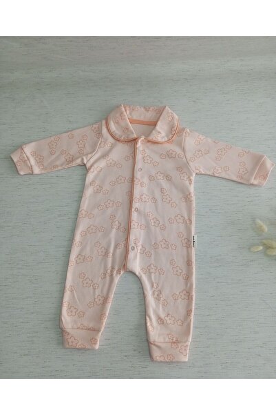 Bebexi Baby Collar Floral Patterned Baby Jumpsuit