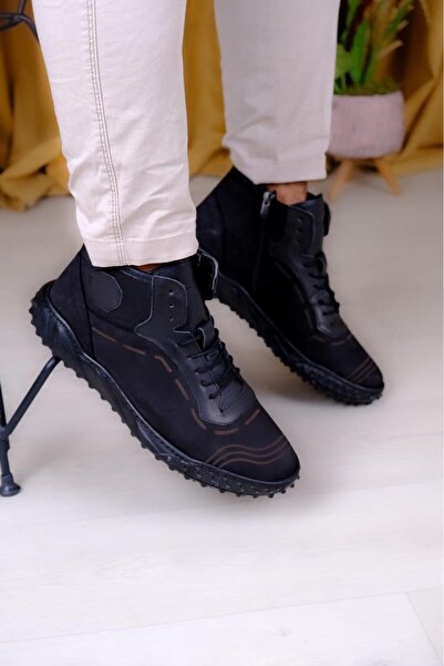 shot night Γνήσιες δερμάτινες μπότες Nubuck με κορδόνια