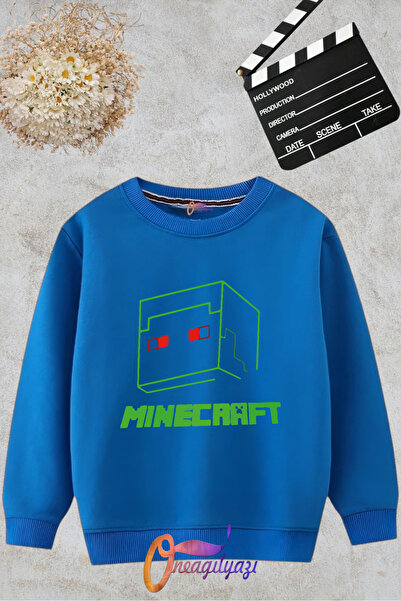 oneagılyazı BASKILI BİSİKLET YAKALI SWEATSHİRT