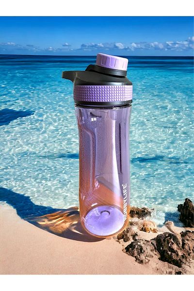 HOBBY LİFE 730ml G. Purple Transparent Sports School Office Water Bottle