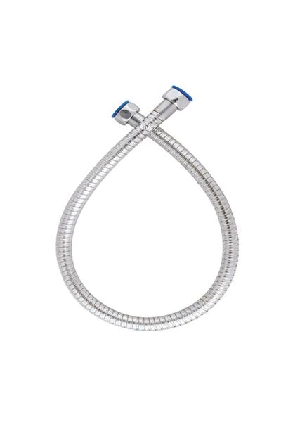 Ahlez 1/2-1/2 Kısa Robot Tepe Spiral Duş Hortumu 60cm