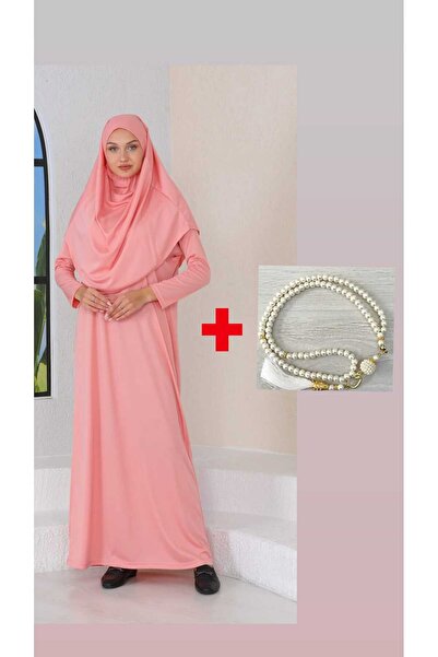 medipek Boydan giymeli namaz elbisesi ve 99'luk inci tesbih