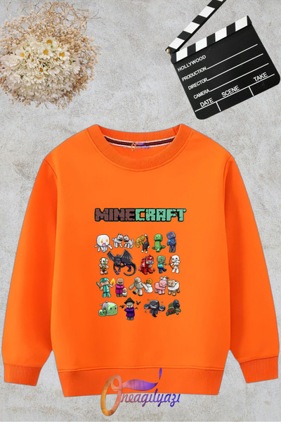 oneagılyazı Світшот з коміром-велосипедом і принтом