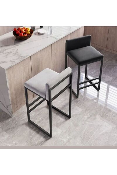 iclalofis 4'lü bar taburesi 65cm ada mutfak sandalyesi