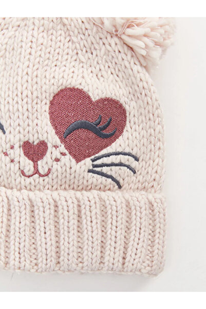 LC Waikiki Lcw Accessories Cute Embroidered Girl's Beret