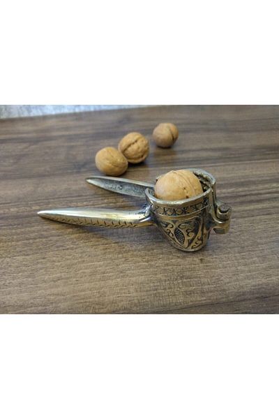 Mika Pazar Walnut Cracker Brass Casting