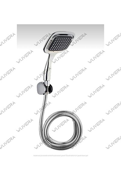 Genel Markalar Siyah Kare Banyo Duş Seti Hortum Mafsal Ve Başlık Set Duş Başlığı Siyah Plastik TR Uzun Tehlikeli De