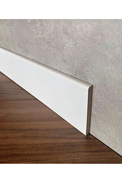 BY İSTANBUL By Istanbul 25MT 8cm Saten Beyaz Düz Model Folyo Laminat Parke Sü...