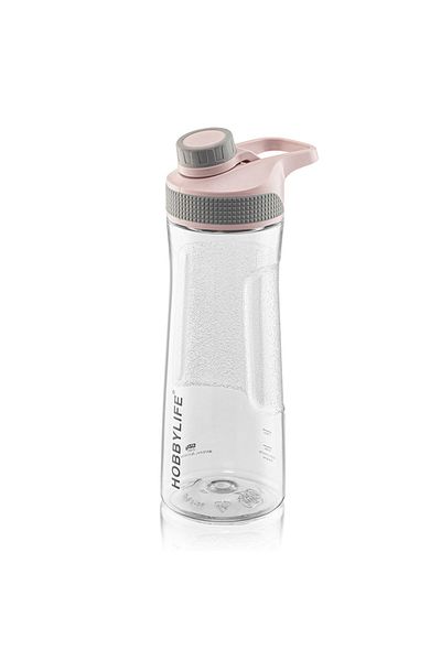 HOBBY LİFE Transparent Sports School Office Water Bottle Water Bottle 730 ml Powder Pink
