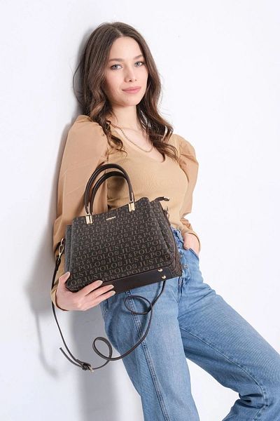 Just Polo 5 Compartment Long Crossbody Hand and Shoulder Bag for Women