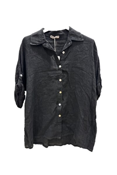 PHUTİ COLLECTION قميص كتان إيطالي - بيرليسسينت وأزرار