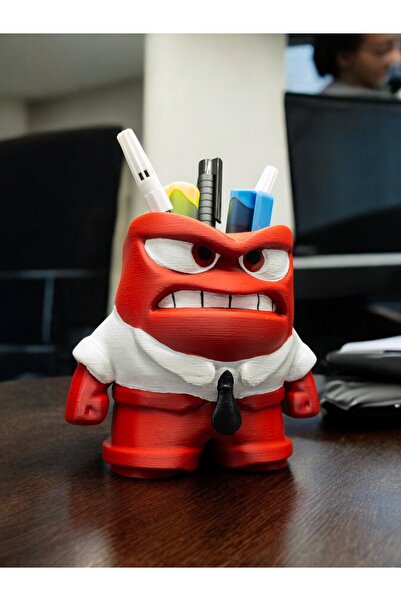 Megart Desktop Pen Holder & Brush Holder & Organizer with Reverse Face Rage F...