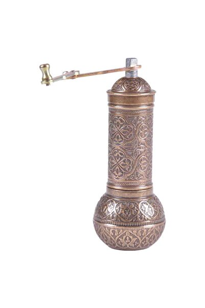 Ustası Antepte مطحنة فلفل ملح صب حجم كبير داكن عتيق