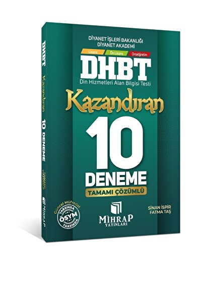 MİHRAP YAYINLARI Mihrap Dhbt Kazandıran 10 Deneme - Sinan Ispir Mihrap Yayınları