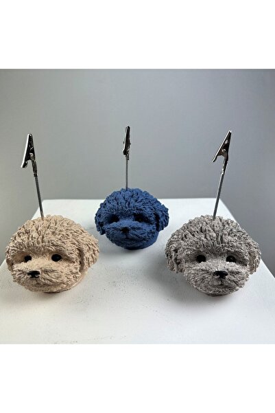 oasis decoration 3-Piece Dog Note Holder Set (antique-cream-grey Blue)