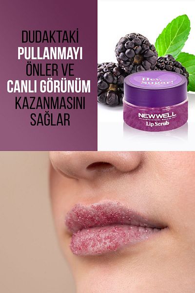 New Well Hey Sugar!Blackberry Flavored Lip Peeling 20gr