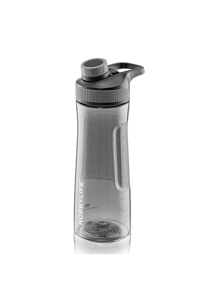 HOBBY LİFE 730ml G.Grey Transparent Sports School Office Water Bottle - Water Bottle