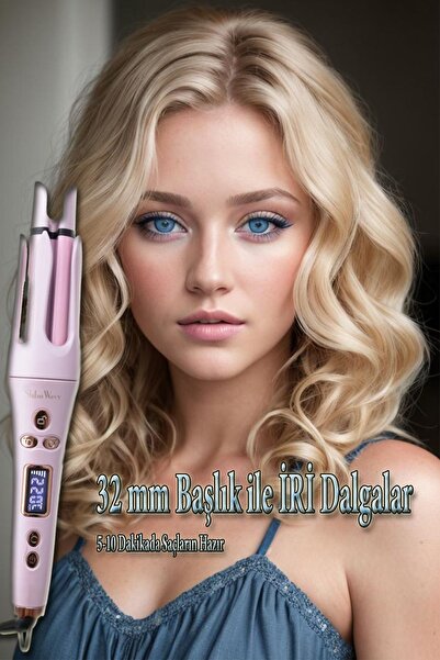 Shibowavy Automatic Hair Curling Iron with 3 Different Heads (Thick Water Wave Tongs 32Mm/25Mm/19Mm)