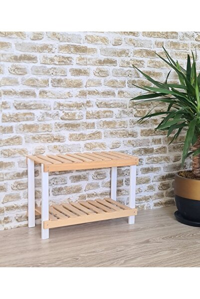 EGN WOODS 2'Lİ AHŞAP AYAKKABILIK ANTRE HOL BANYO DÜZENLEYİCİ AHŞAP MONTESSORİ...