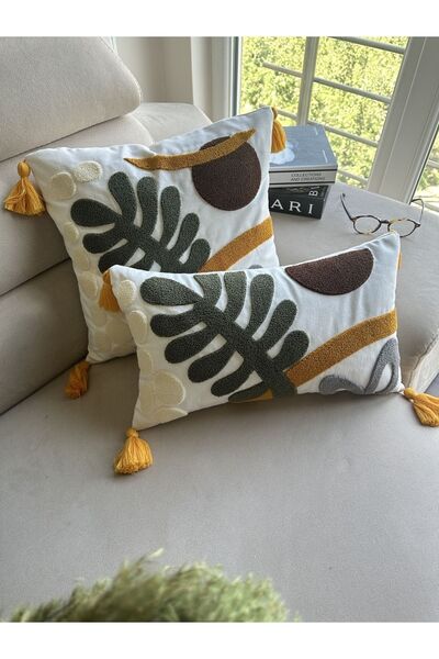 en gözde home علبة كيرلينت 2 قطعة مطرزة