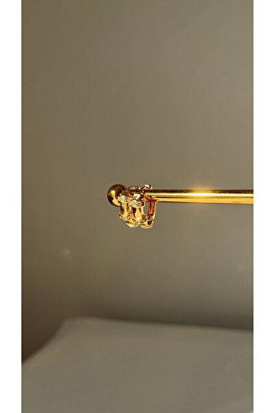 Ebru Atelier Taşlı Halka Küpe