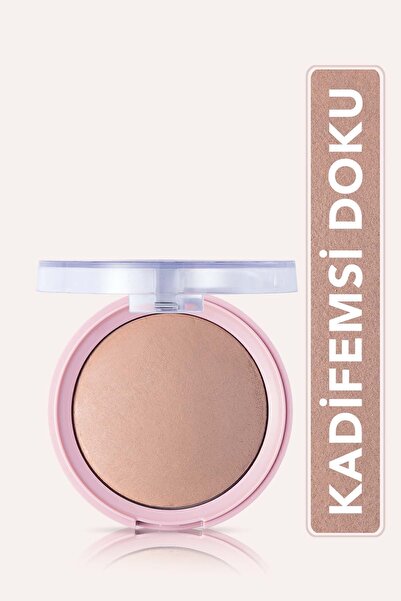 Flormar Kadifemsi Yüz Pudrası Pretty By Baked Powder 009 Medium Honey- 869060...