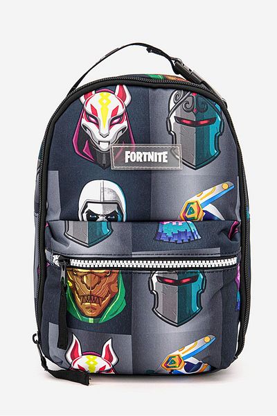 Fortnite Kids Boy Allover Print Backpack 18 L x 9 W x 28 H cm, Grey Combo