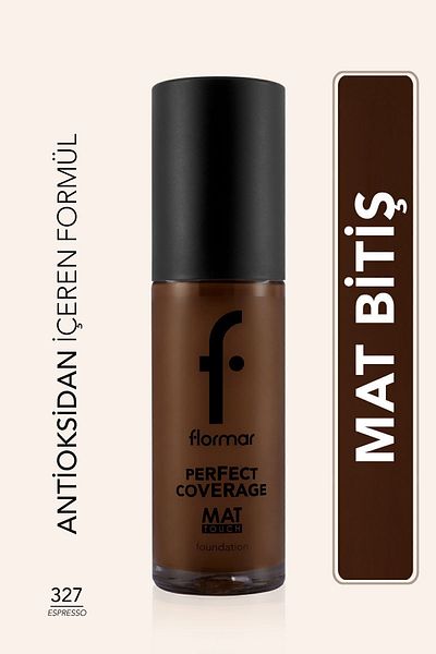 Flormar Mat Touch High Pigmented & Matte Finish Foundation Containing Vitamin E