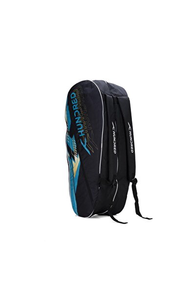 Hundred Strike Badminton and Tennis Racquet Kit Bag Black Polyester, Side Pou...
