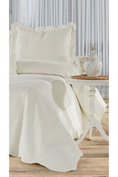 eco concept Double Quilted Embroidered Bedspread - Daily Use, Dowry Design