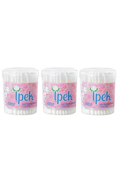 İpek Ear Cleaning Cotton Swabs 100pcs x 3 Pieces
