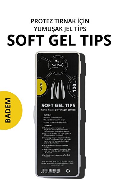 MOMO professional Tırnak Soft Gel Tips 120 Ad. (BADEM)