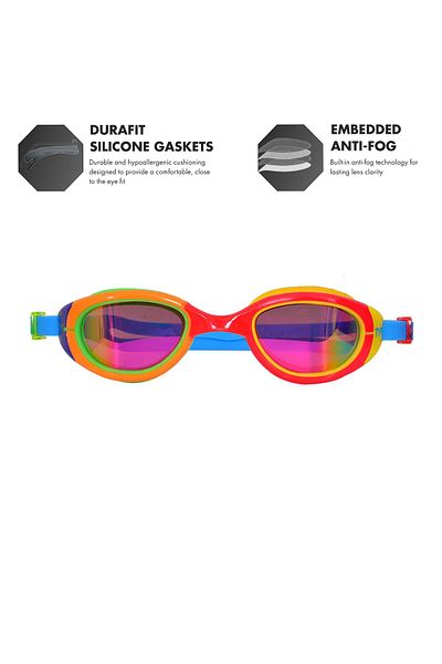 TYR Special Ops 2.0 Polarized Swim Goggles Rainbow/Multi/Blue Silicone, Polycarbonate Full Rim