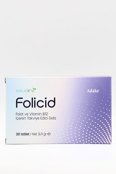 Cosakondrin Folat and Vitamin B12 - 30 Tablets Kosakondrin Nem