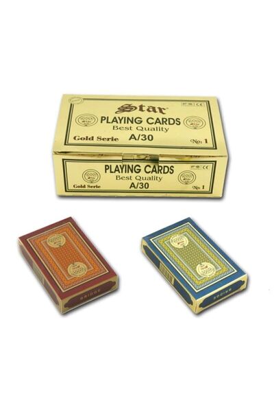 Star Playing Card Gaming Set of 2 Gold Playing Card Playing Card Poker Paper 2 Decks From Stock