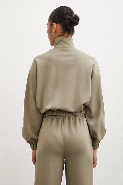 Never more Çağla Zippered Sweatshirt