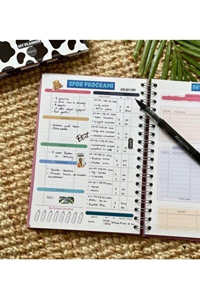 Genel Markalar Çilek Believe In Your Dreams Tasarımlı Spiralli Sticker'lı Kon...