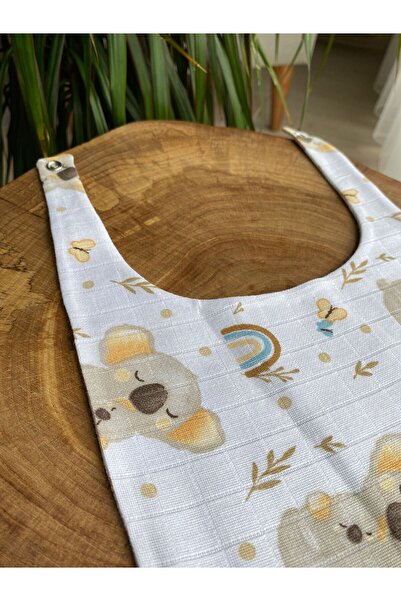 öyküsh collection Double Kaltli Muslin Patterned Baby Bib