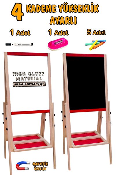 bgm oyuncak Gerçek Metal Yüzey Yükseklik Ayarlı Ahşap Yazı Tahtası