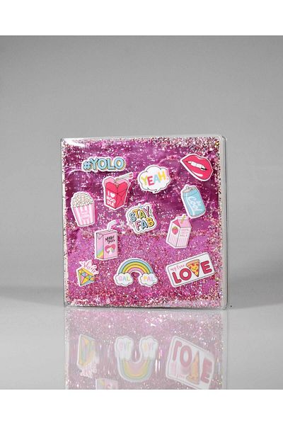4nio Yolo Glittered Watery Notebook