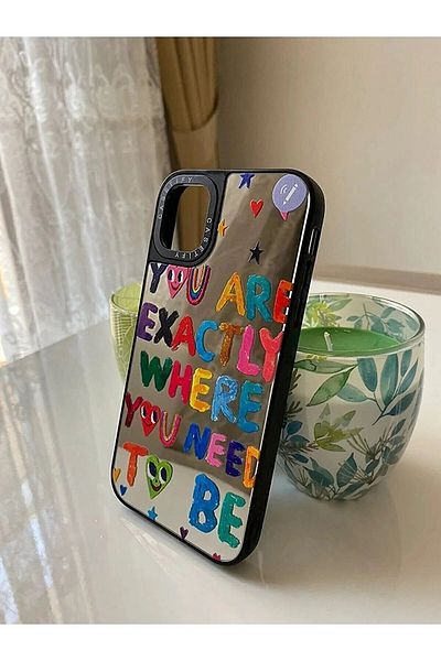 ByVuccia iPhone 11 Compatible Mirror Case Patterned Shockproof Phone Case