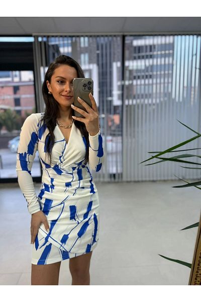 caddstore Rochie creion înfășurată - My
