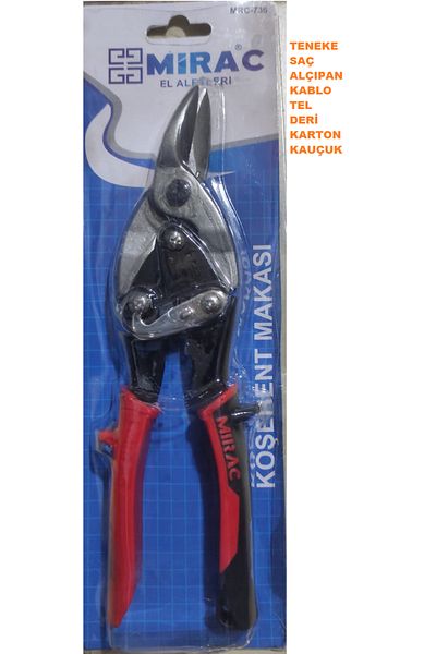 Miraç 25 cm Quality Corner Corner Scissors - Container and Hair Multi-Purpose Tin